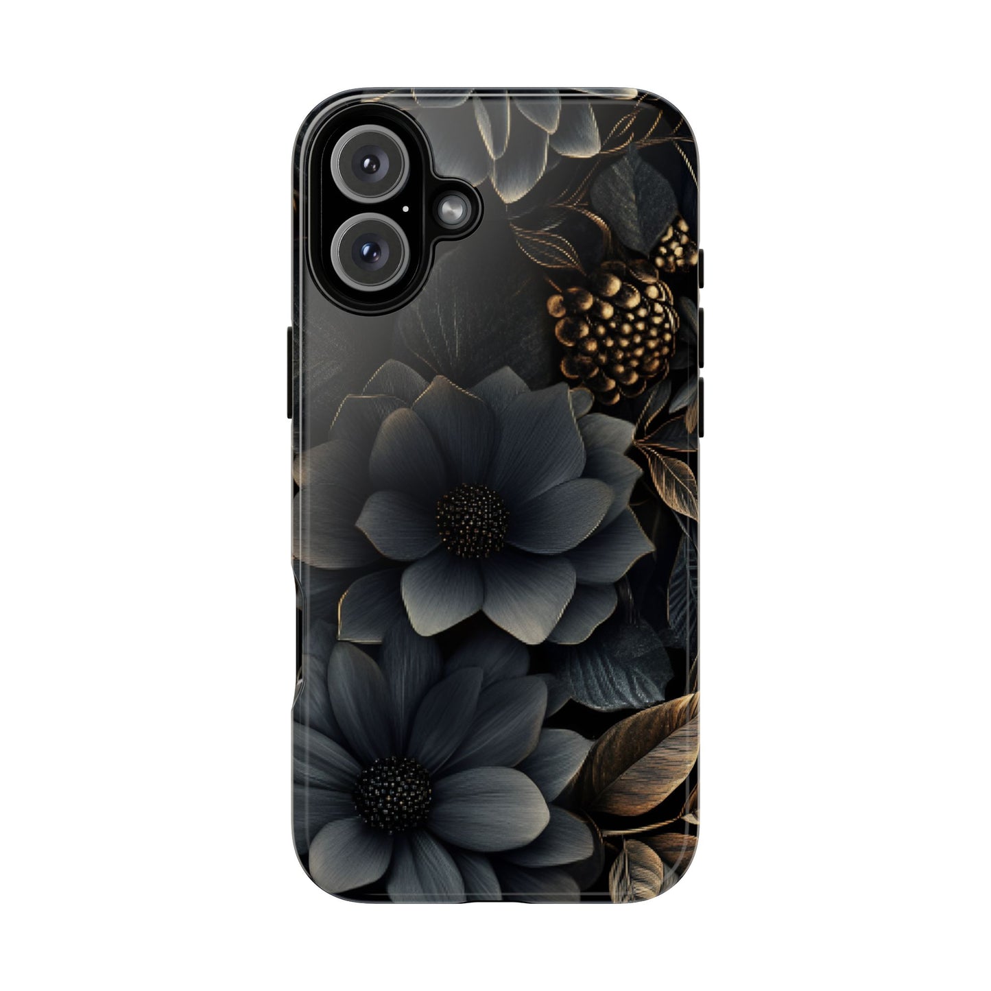 Dark Flower Phone Case - iPhone 16 15 14 13 12 11, Samsung Galaxy & Google Pixel Phone Covers