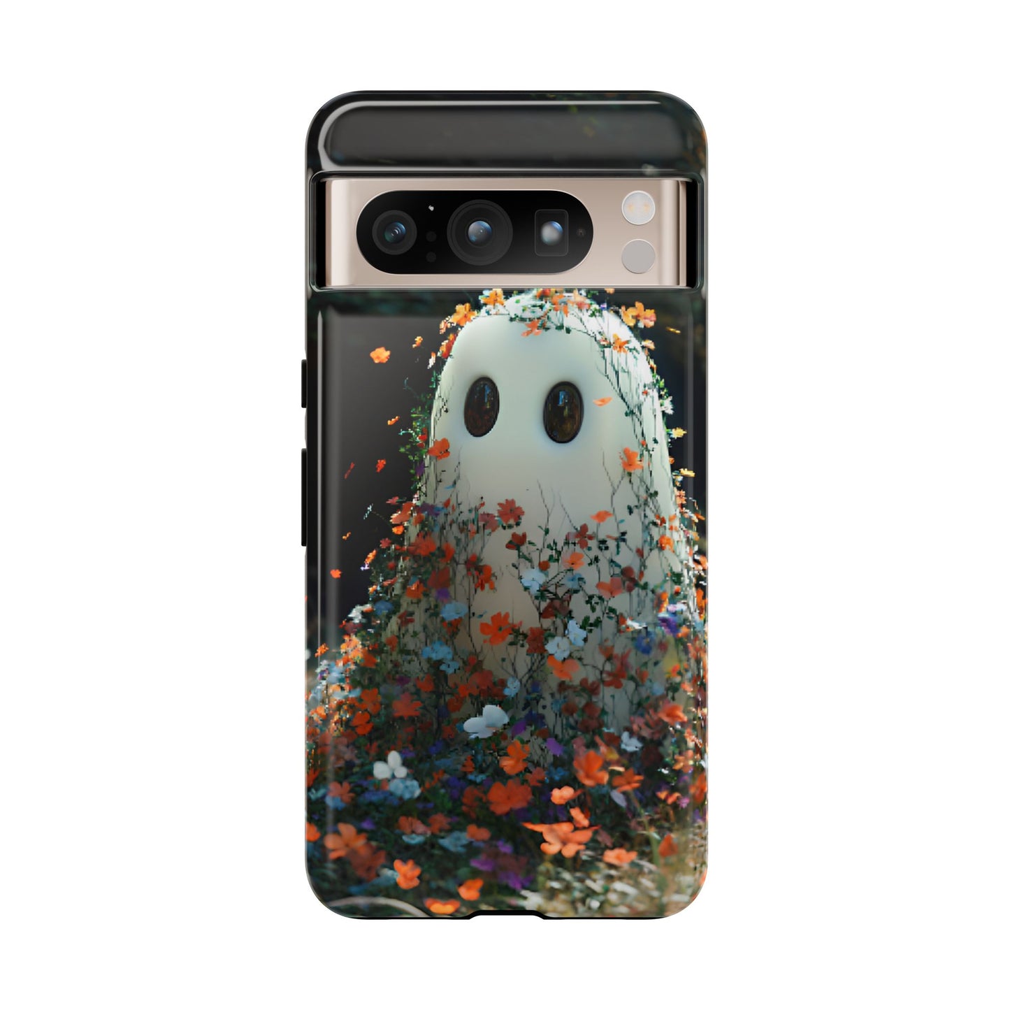 Floral Ghost Phone Case - iPhone 16 15 14 13 12 11, Samsung Galaxy & Google Pixel Phone Covers