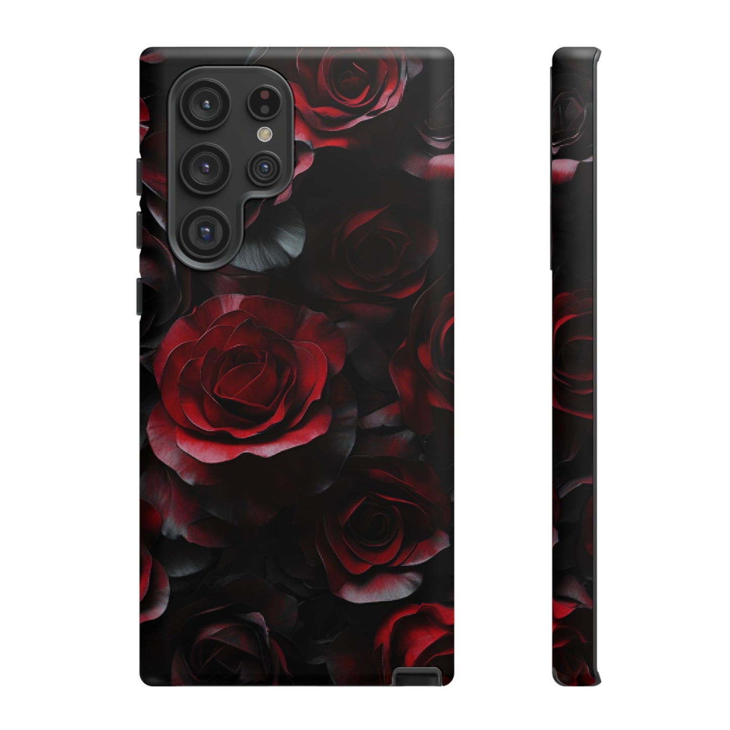 Dark Rose Flower Phone Case - Gothic Floral Phone Cases - iPhone 16 15 14 13 12 11, Samsung Galaxy & Google Pixel Phone Covers