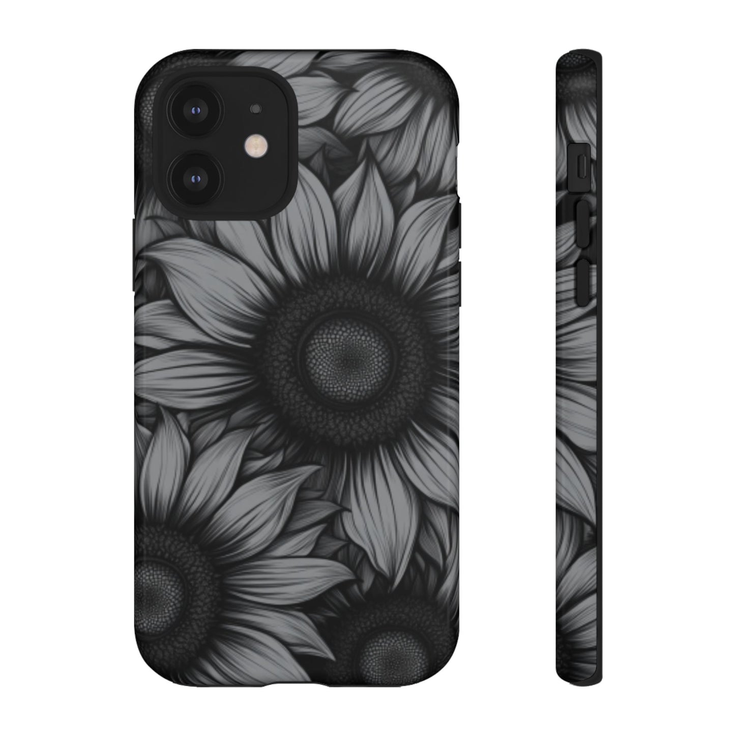 Sunflower Phone Case - Dark Gothic Floral Phone Cases - Phone 16 15 14 13 12 11, Samsung Galaxy & Google Pixel Phone Covers