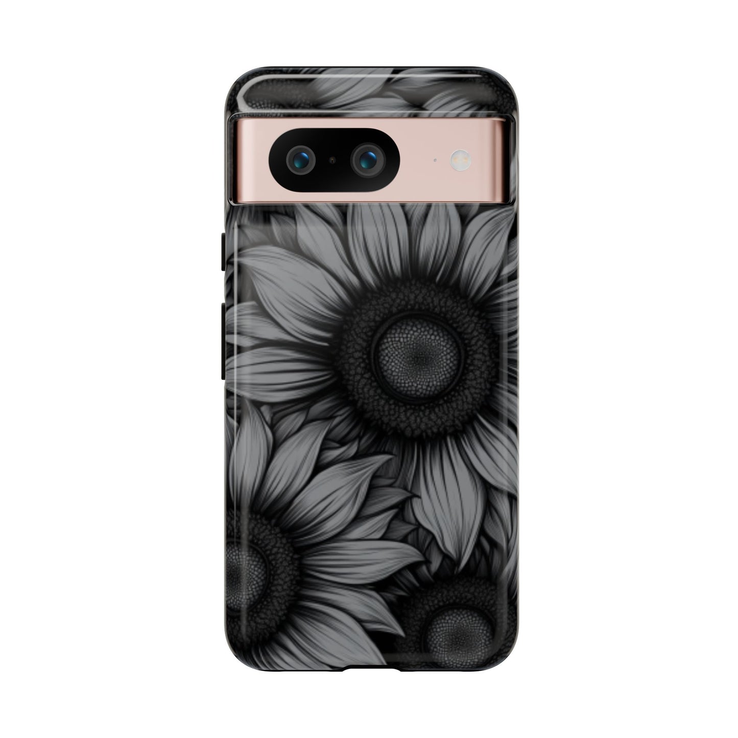 Sunflower Phone Case - Dark Gothic Floral Phone Cases - Phone 16 15 14 13 12 11, Samsung Galaxy & Google Pixel Phone Covers