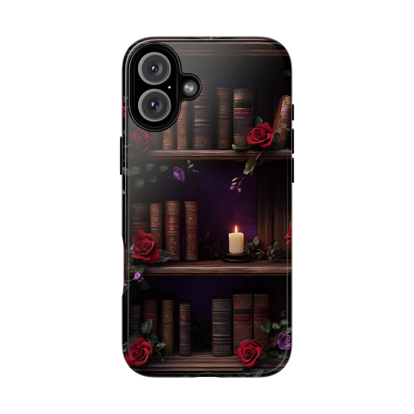 Vintage Books Phone Case - Goth Dark Academia Library Phone Cases - iPhone 16 15 14 13 12 11, Samsung Galaxy & Google Pixel Phone Covers - Boo and Bewear