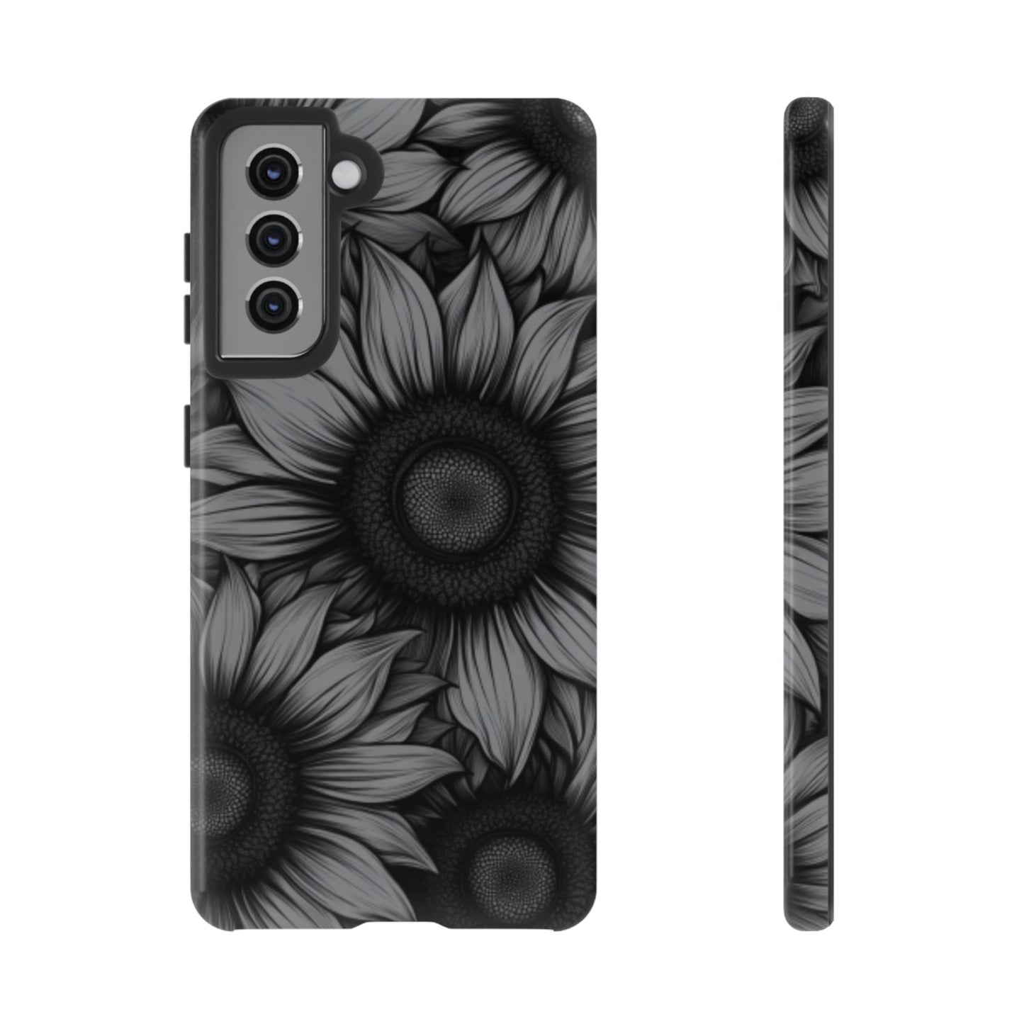 Sunflower Phone Case - Dark Gothic Floral Phone Cases for Phone 16 15 14 13 12 11, Samsung Galaxy & Google Pixel