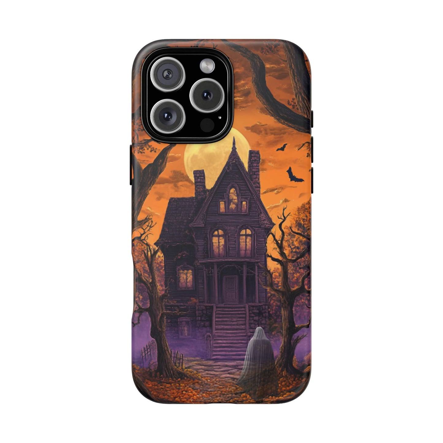 Halloween Haunted Mansion and Ghost Phone Case - Spooky Season Phone Cases - iPhone 16 15 14 13 12 11, Samsung Galaxy & Google Pixel Phone Covers