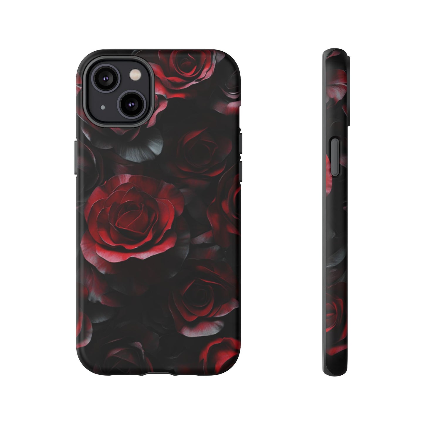 Dark Rose Flower Phone Case - Gothic Floral Phone Cases for iPhone 16 15 14 13 12 11, Samsung Galaxy & Google Pixel