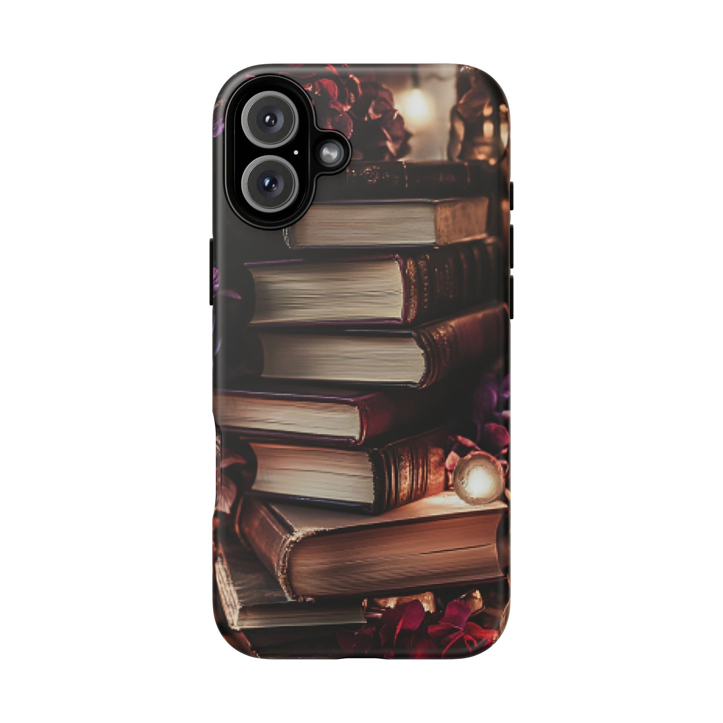 Book Lover Phone Case - Vintage Dark Academia Books - iPhone 16 15 14 13 12 11, Samsung Galaxy & Google Pixel Phone Covers