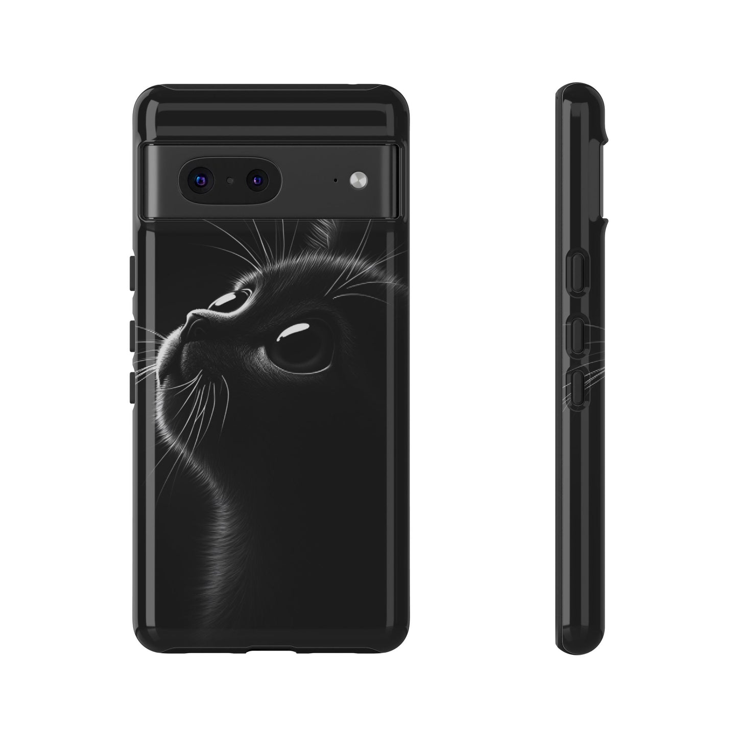 Cute Black Cat Phone Case - Cat Lover Phone Cases for iPhone 16 15 14 13 12 11, Samsung Galaxy & Google Pixel