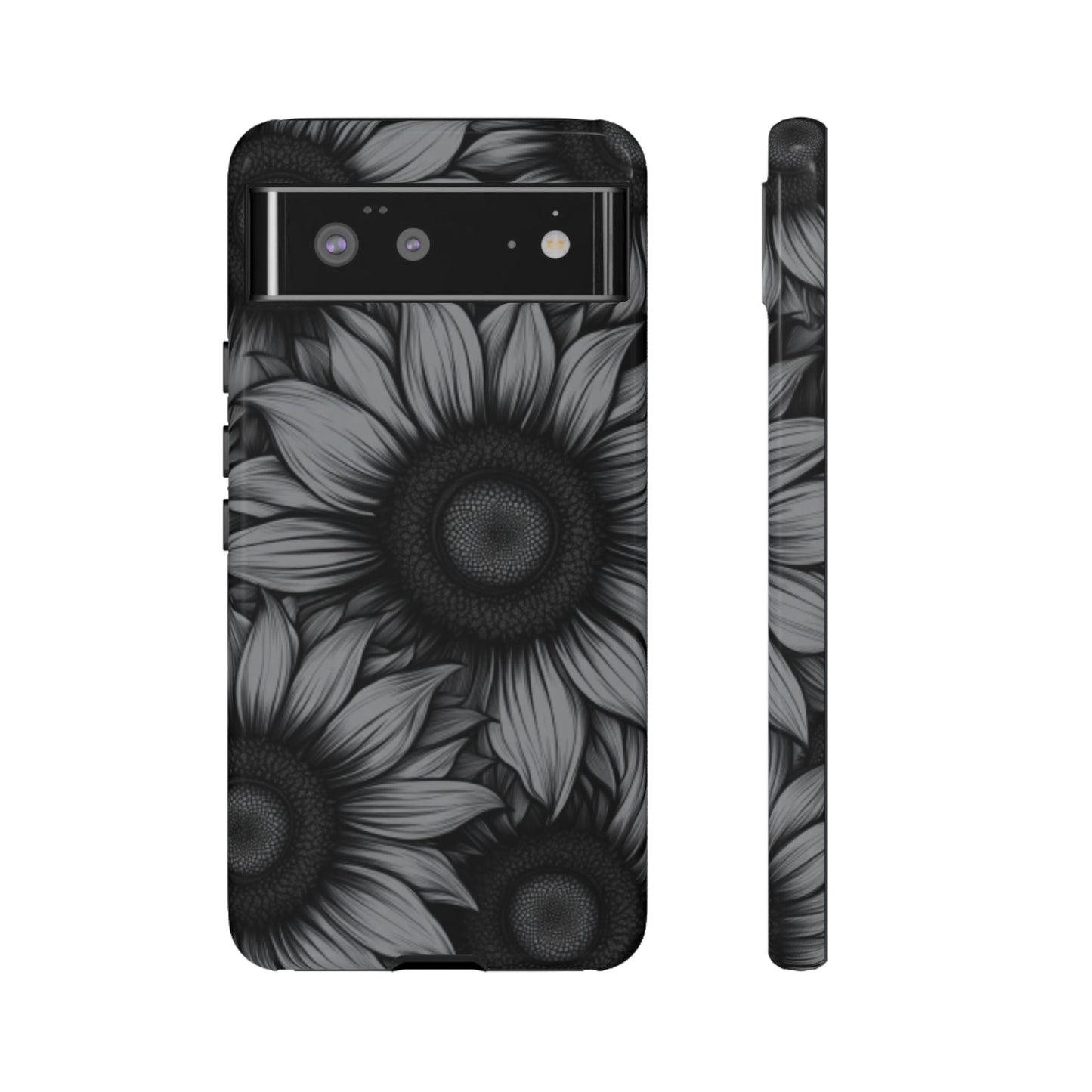 Sunflower Phone Case - Dark Gothic Floral Phone Cases for Phone 16 15 14 13 12 11, Samsung Galaxy & Google Pixel