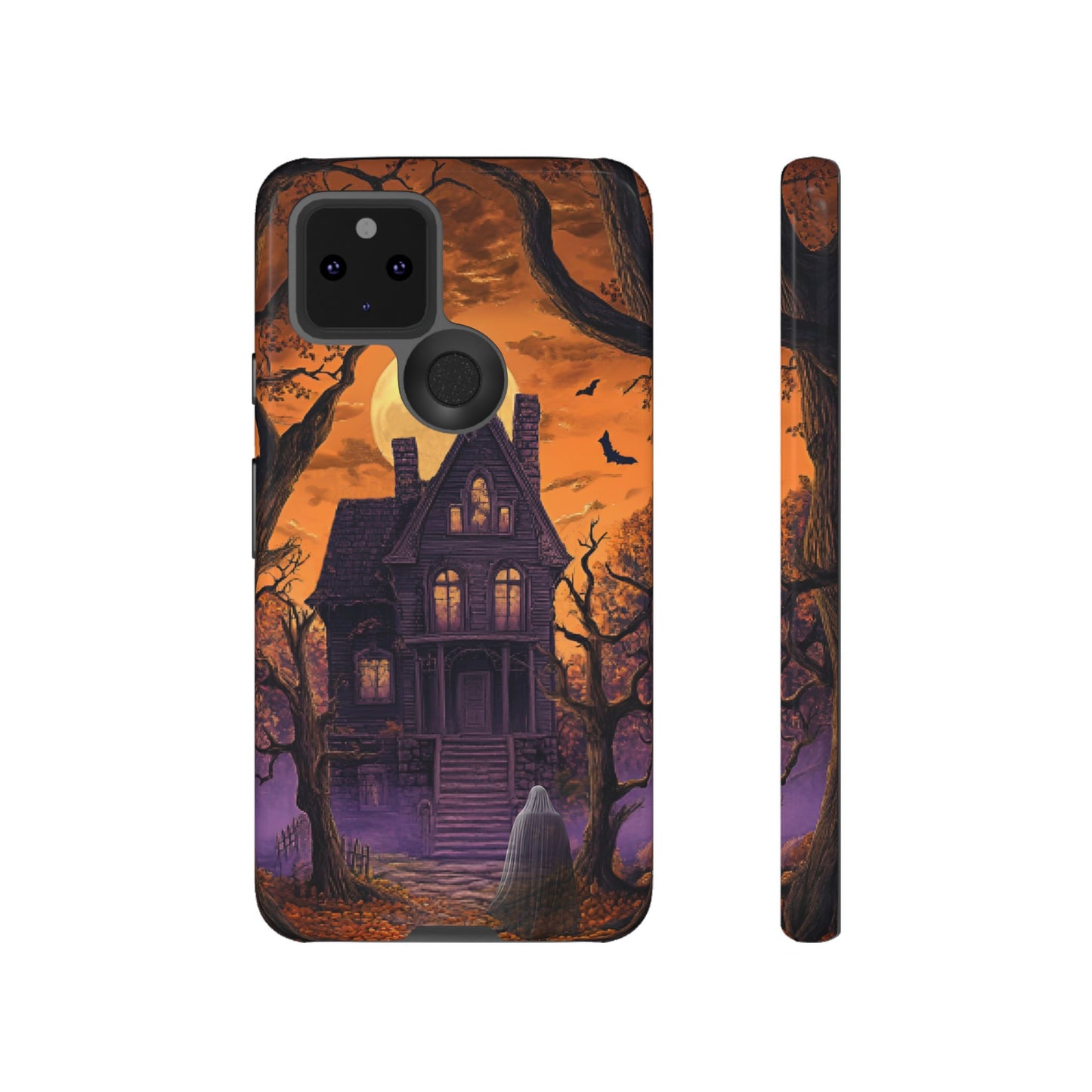 Halloween Haunted Mansion and Ghost Phone Case - Spooky Season Phone Cases - iPhone 16 15 14 13 12 11, Samsung Galaxy & Google Pixel Phone Covers