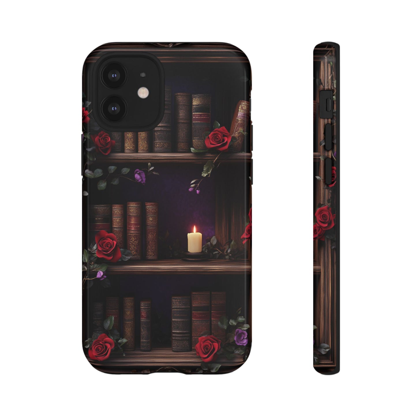 Vintage Books Phone Case - Goth Dark Academia Library Phone Cases for iPhone 16 15 14 13 12 11, Samsung Galaxy & Google Pixel