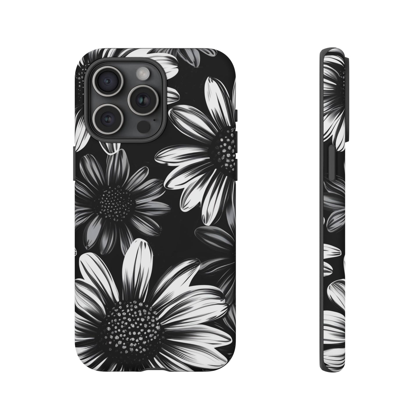 Daisy Phone Case - Dark Gothic Flower Phone Cases - iPhone 16 15 14 13 12 11, Samsung Galaxy & Google Pixel Phone Covers