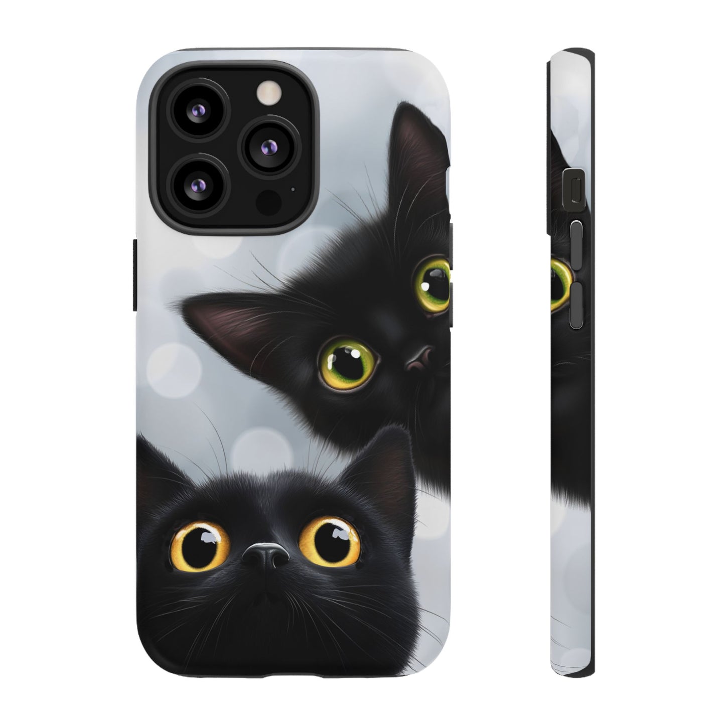 Cat Phone Case - Cute Black Cats Phone Cases for iPhone 16 15 14 13 12 11, Samsung Galaxy & Google Pixel