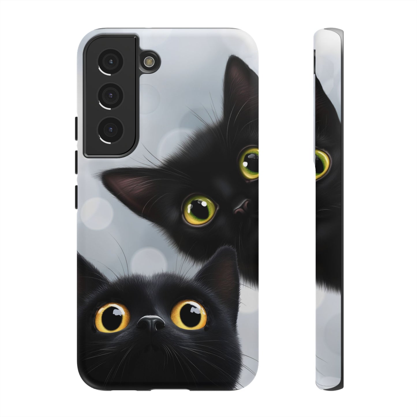 Cat Phone Case - Cute Black Cats Phone Cases - iPhone 16 15 14 13 12 11, Samsung Galaxy & Google Pixel Phone Covers