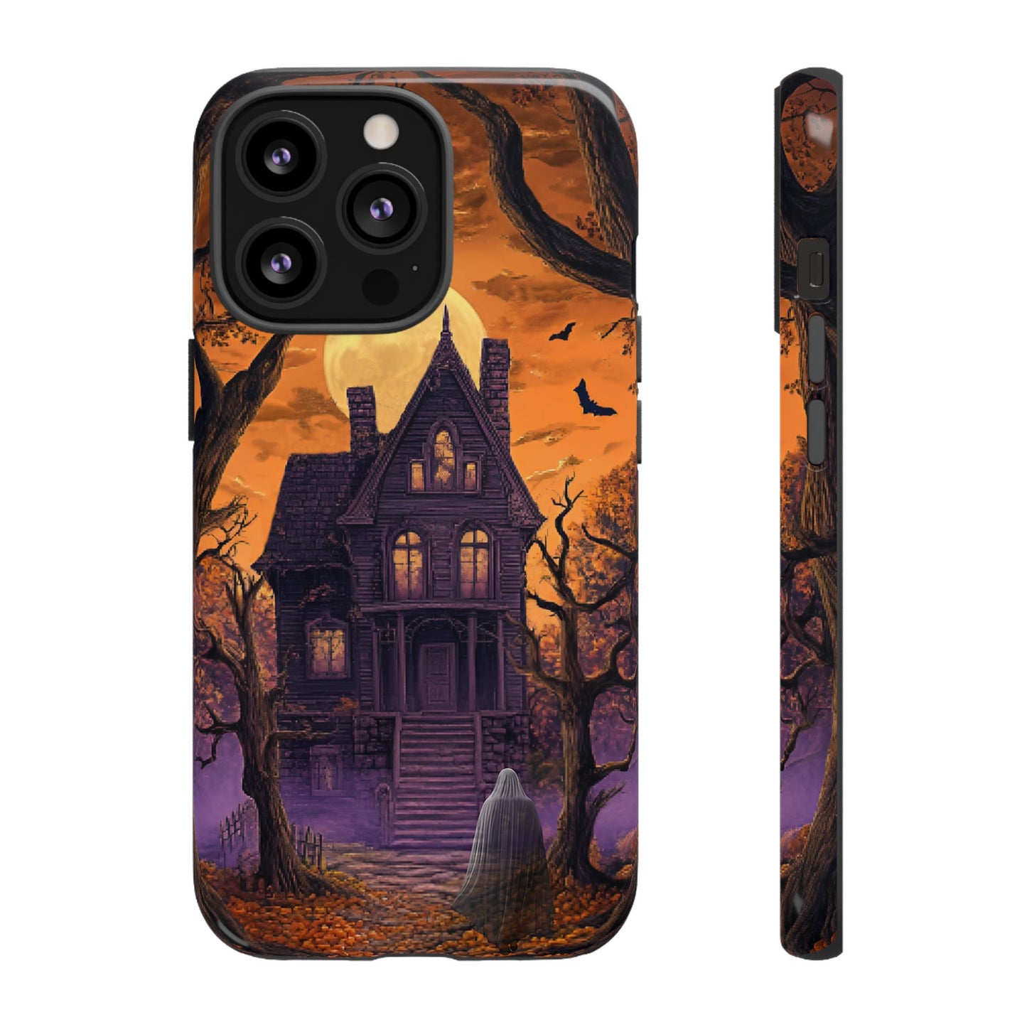 Halloween Haunted Mansion and Ghost Phone Case - Spooky Season Phone Cases - iPhone 16 15 14 13 12 11, Samsung Galaxy & Google Pixel Phone Covers