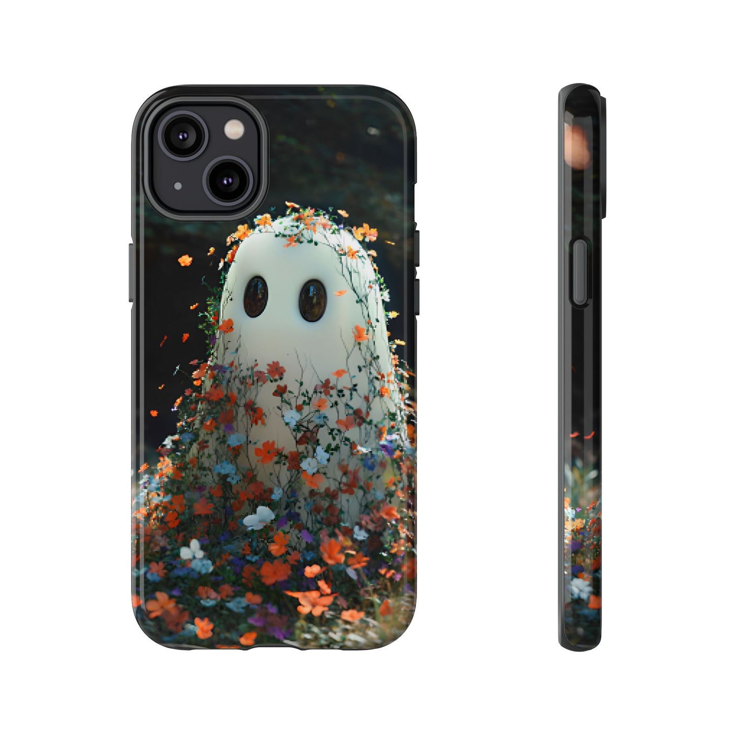 Floral Ghost Phone Case - iPhone 16 15 14 13 12 11, Samsung Galaxy & Google Pixel Phone Covers