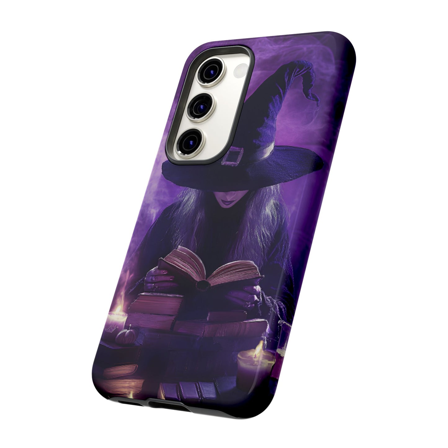 Witch Reading Book Phone Case - Witchy  Halloween Phone Cases - iPhone 16 15 14 13 12 11, Samsung Galaxy & Google Pixel Phone Covers