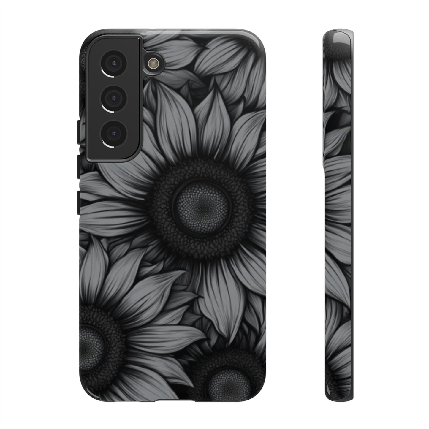 Sunflower Phone Case - Dark Gothic Floral Phone Cases for Phone 16 15 14 13 12 11, Samsung Galaxy & Google Pixel