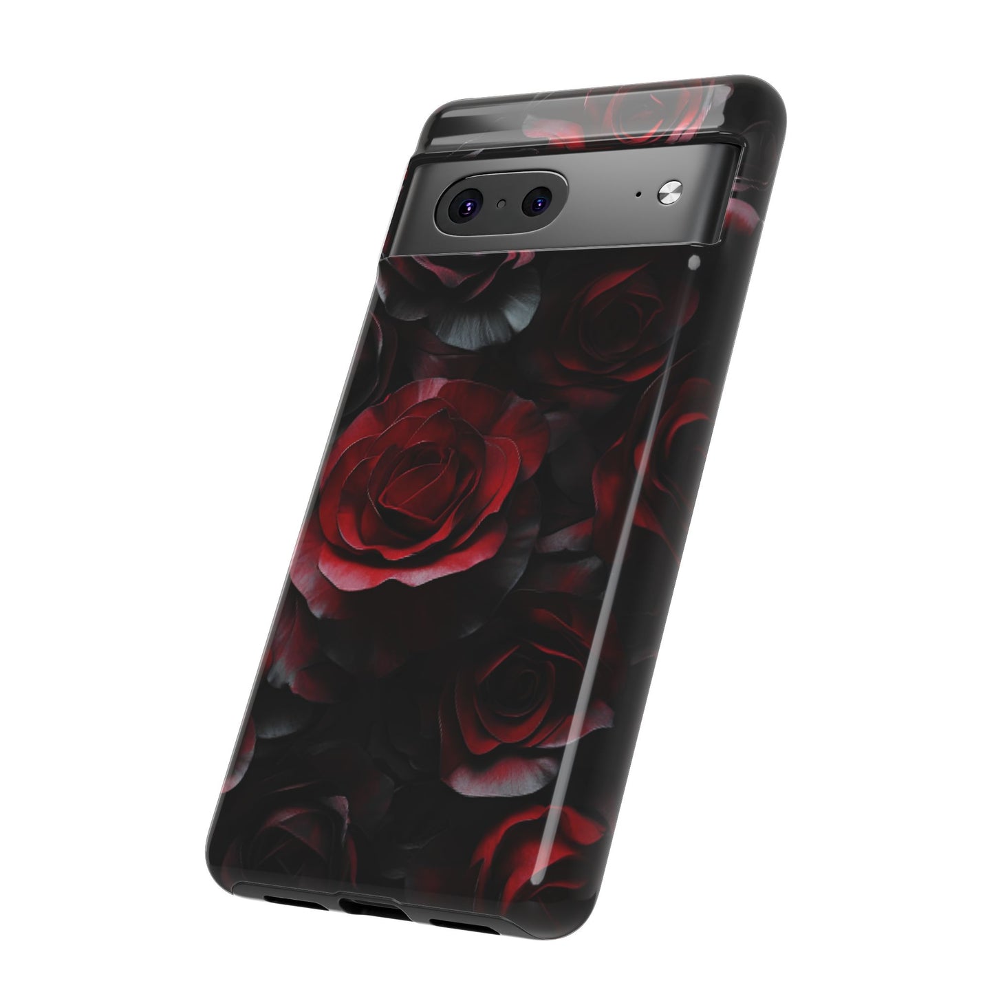 Dark Rose Flower Phone Case - Gothic Floral Phone Cases - iPhone 16 15 14 13 12 11, Samsung Galaxy & Google Pixel Phone Covers