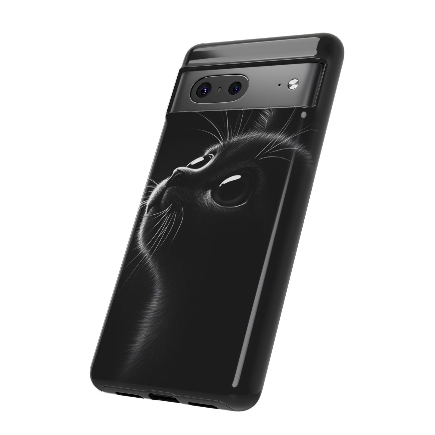 Cute Black Cat Phone Case - Cat Lover Phone Cases for iPhone 16 15 14 13 12 11, Samsung Galaxy & Google Pixel