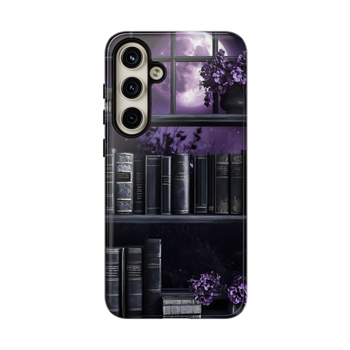 Dark Academia Bookshelf Phone Case - Literature and Book Lover Phone Cases for iPhone 16 15 14 13 12 11, Samsung Galaxy & Google Pixel