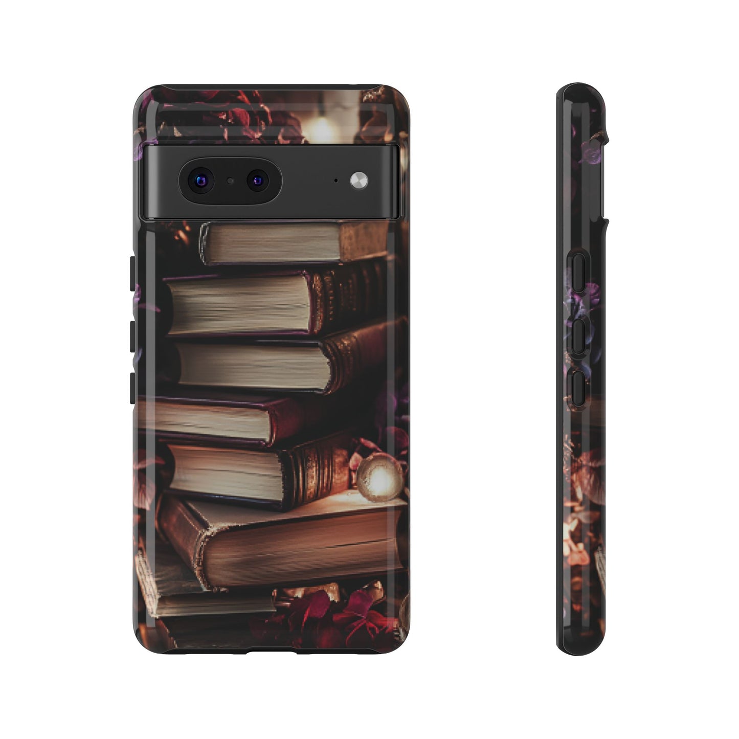 Book Lover Phone Case - Vintage Dark Academia Books - iPhone 16 15 14 13 12 11, Samsung Galaxy & Google Pixel Phone Covers