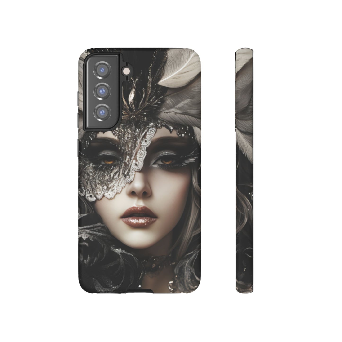 Goth Phone Case with Aesthetic Woman for iPhone 16 15 14 13 12 11, Samsung Galaxy & Google Pixel