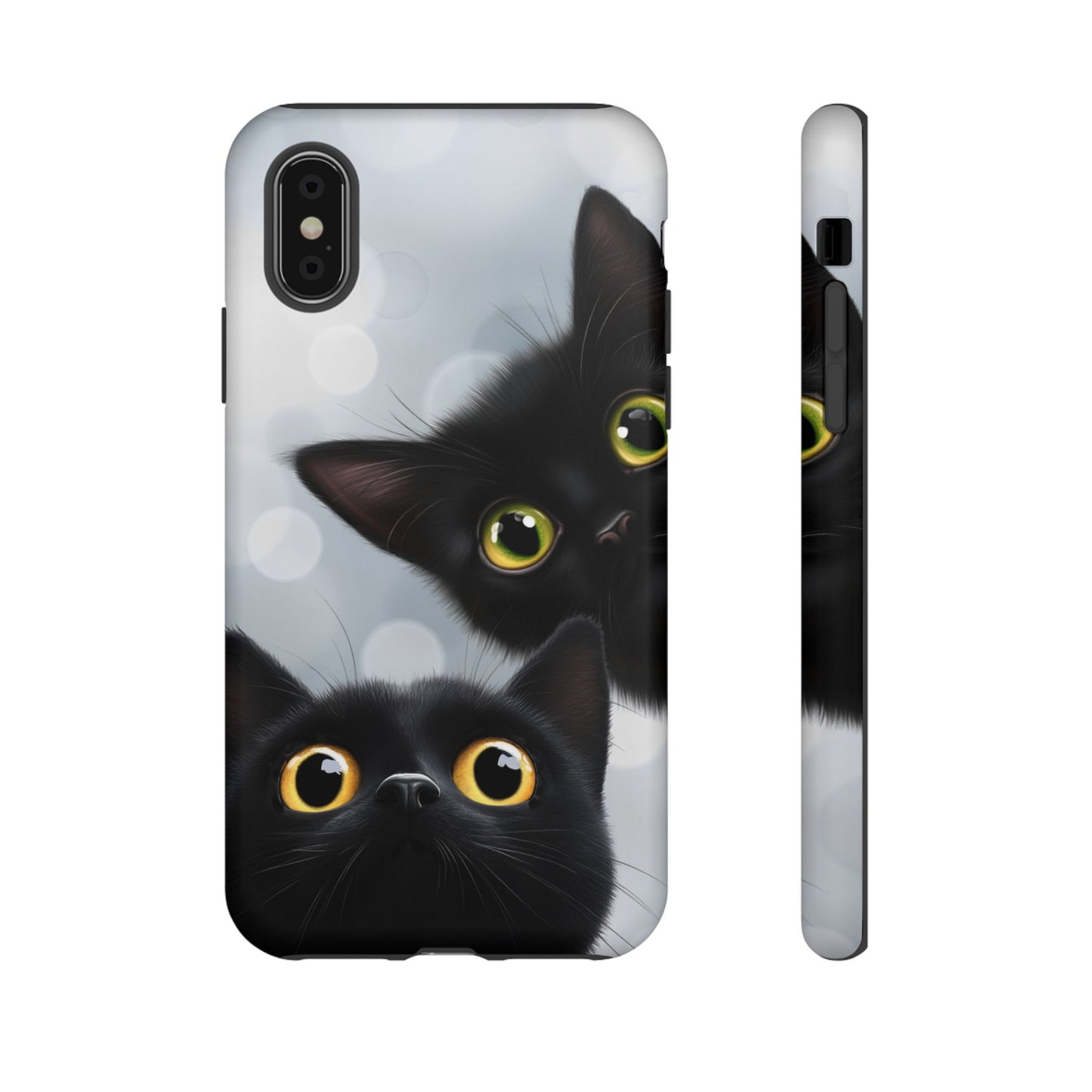 Cat Phone Case - iPhone 16 15 14 13 12 11, Samsung Galaxy & Google Pixel Phone Covers - Boo and Bewear