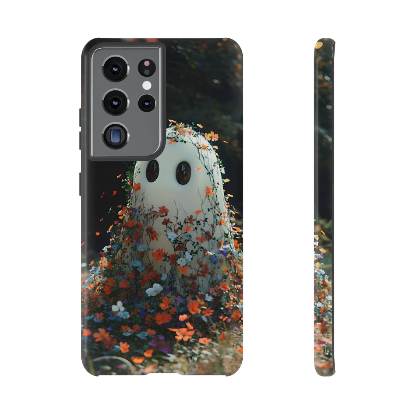 Floral Ghost Phone Case - iPhone 16 15 14 13 12 11, Samsung Galaxy & Google Pixel Phone Covers