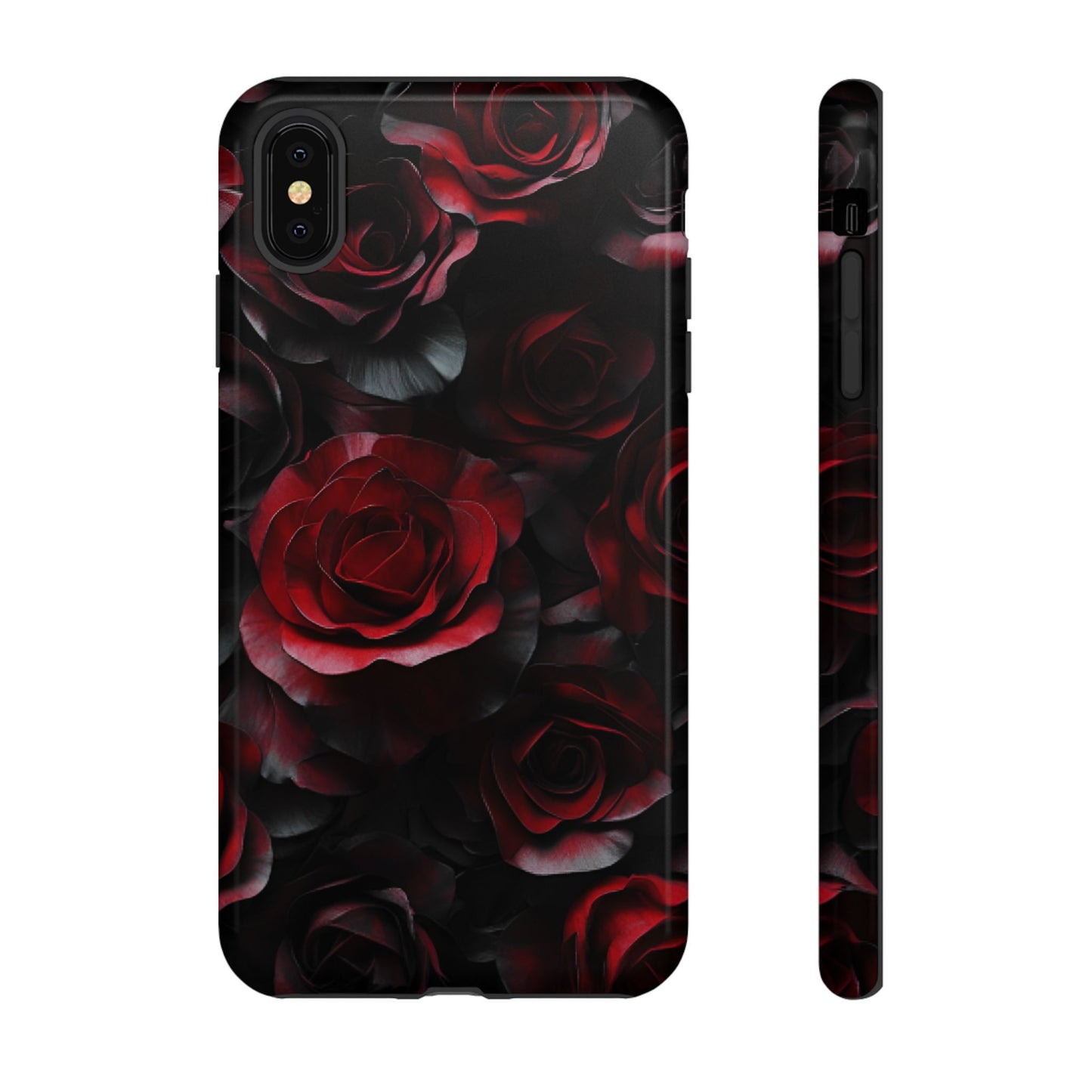 Dark Rose Flower Phone Case - Gothic Floral Phone Cases - iPhone 16 15 14 13 12 11, Samsung Galaxy & Google Pixel Phone Covers - Boo and Bewear