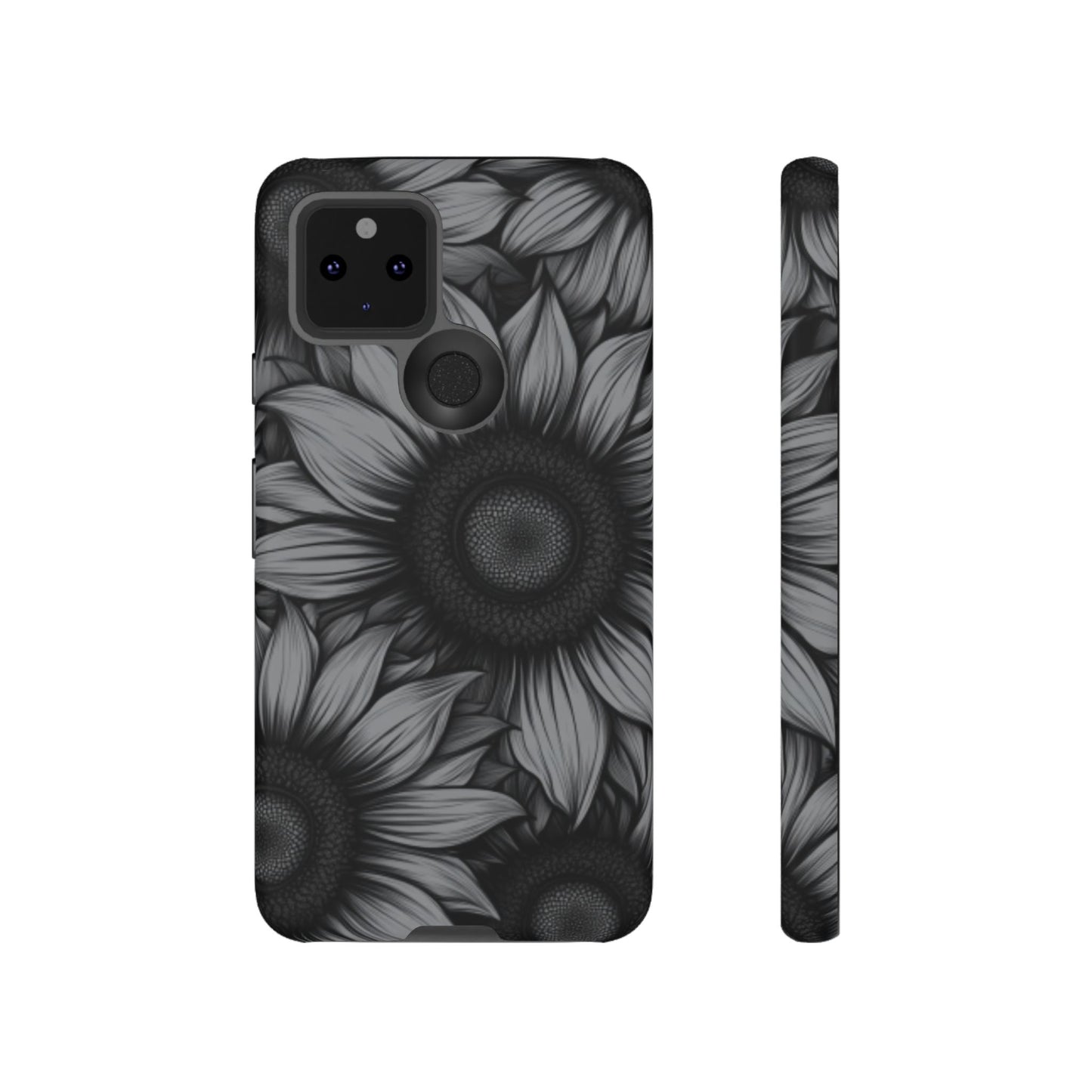 Sunflower Phone Case - Dark Gothic Floral Phone Cases for Phone 16 15 14 13 12 11, Samsung Galaxy & Google Pixel