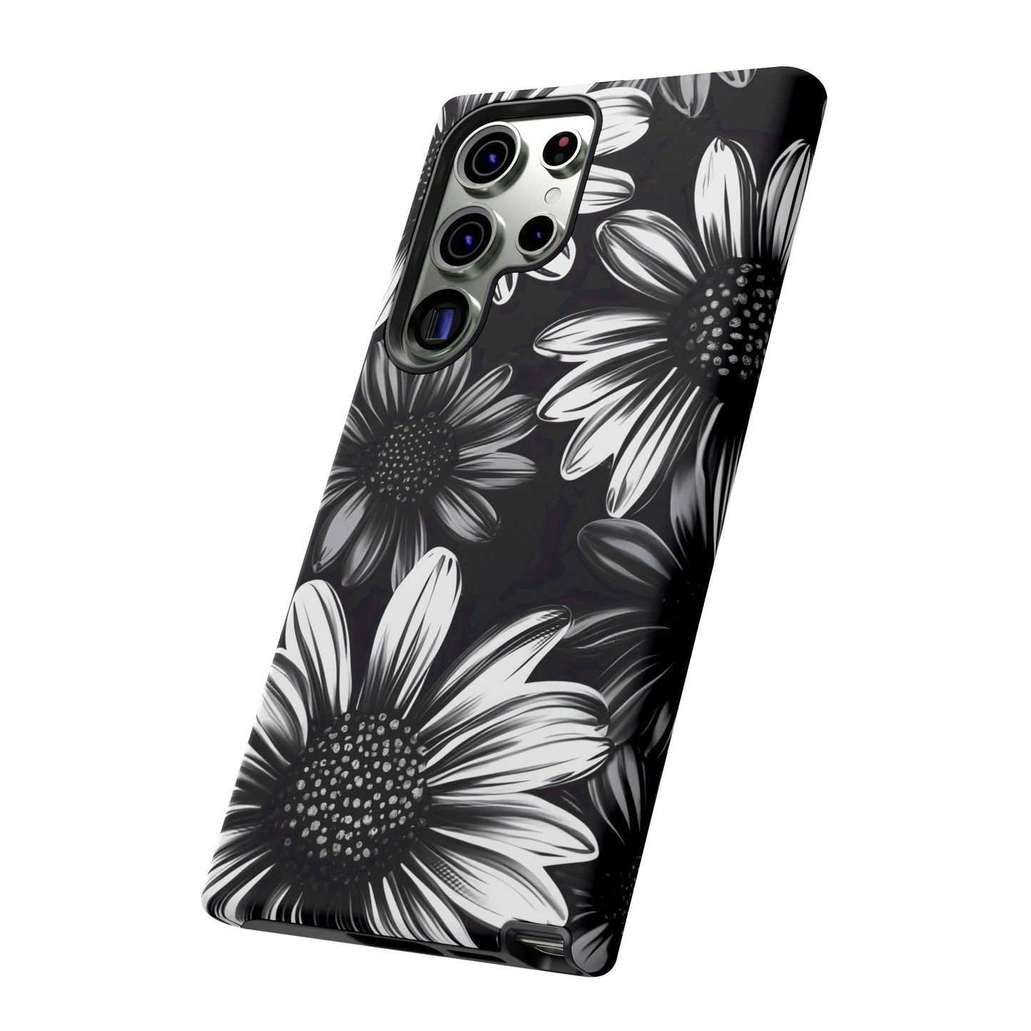 Daisy Phone Case - Dark Gothic Flower Phone Cases - iPhone 16 15 14 13 12 11, Samsung Galaxy & Google Pixel Phone Covers