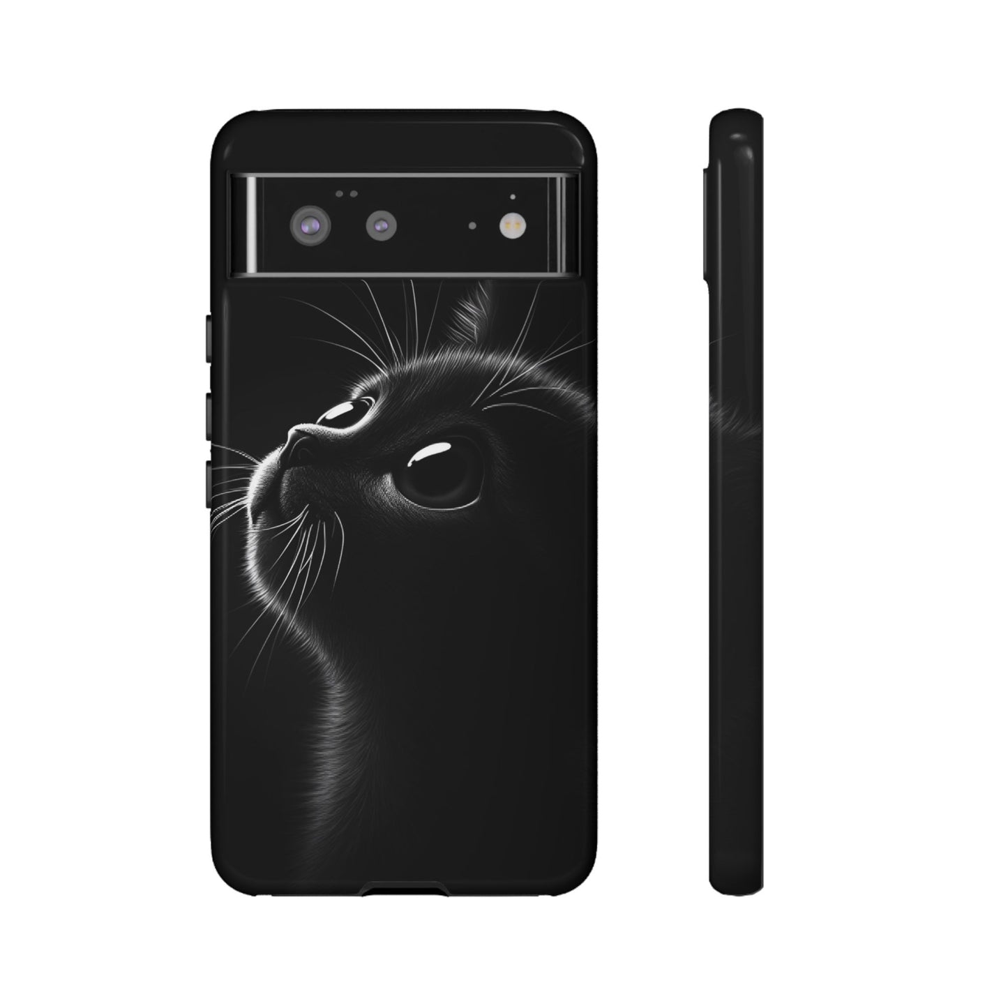 Cute Black Cat Phone Case - Cat Lover Phone Cases for iPhone 16 15 14 13 12 11, Samsung Galaxy & Google Pixel