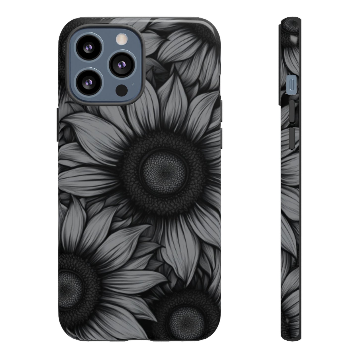 Sunflower Phone Case - Dark Gothic Floral Phone Cases for Phone 16 15 14 13 12 11, Samsung Galaxy & Google Pixel