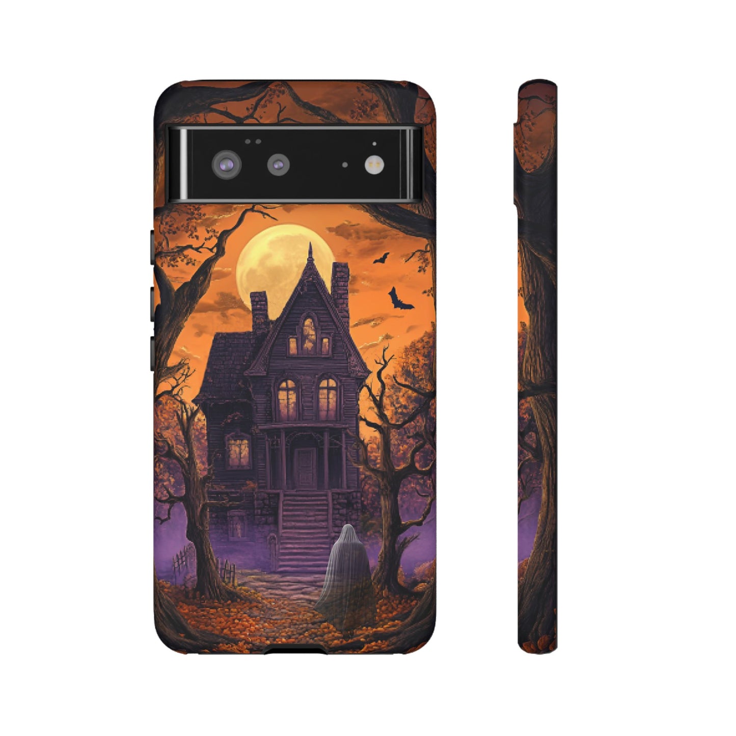 Halloween Haunted Mansion and Ghost Phone Case - Spooky Season Phone Cases - iPhone 16 15 14 13 12 11, Samsung Galaxy & Google Pixel Phone Covers