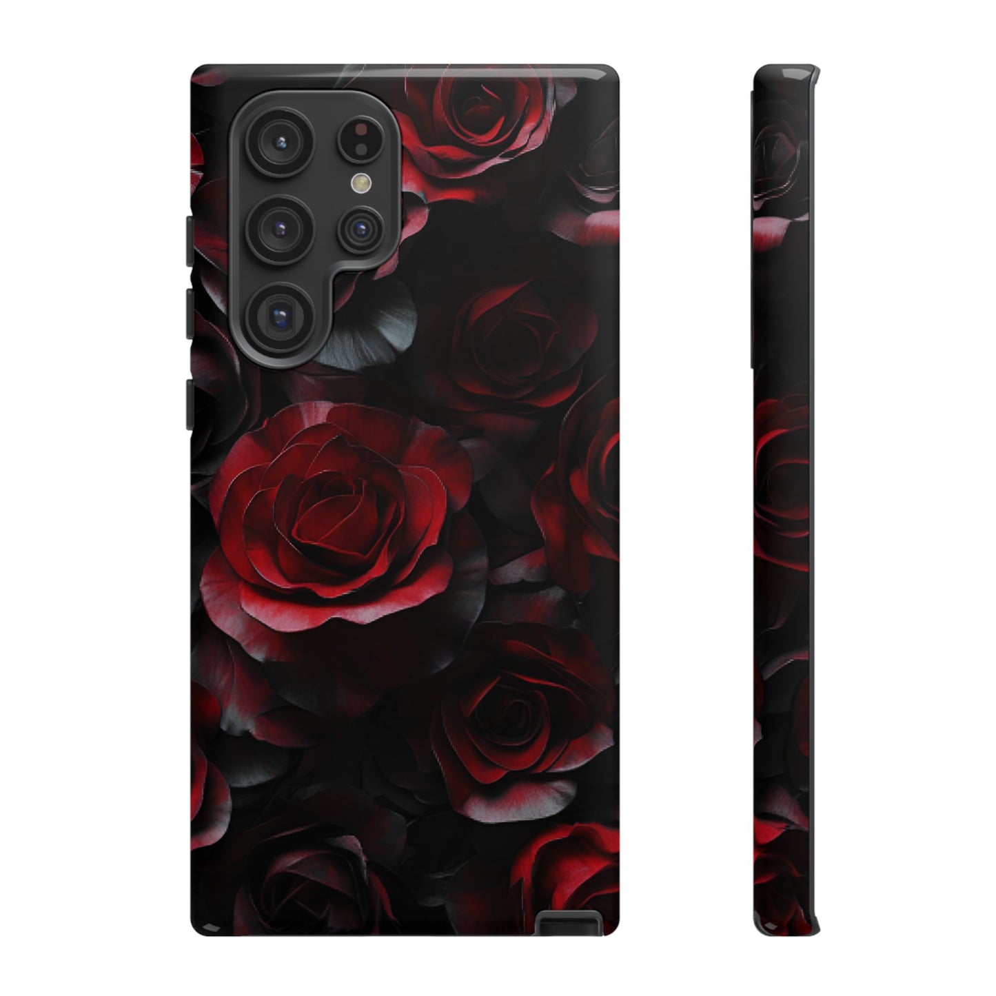 Dark Rose Flower Phone Case - Gothic Floral Phone Cases - iPhone 16 15 14 13 12 11, Samsung Galaxy & Google Pixel Phone Covers