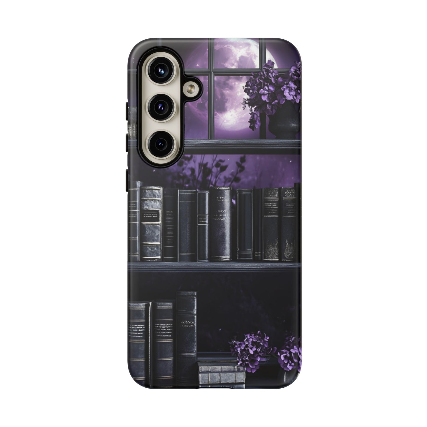 Dark Academia Bookshelf Phone Case - Literature and Book Lover Phone Cases for iPhone 16 15 14 13 12 11, Samsung Galaxy & Google Pixel