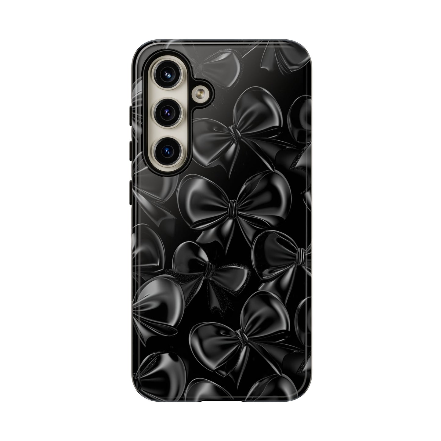 Black Bow Phone Case - Gothic Dark Coquette Phone Cover for iPhone 16 15 14 13 12 11, Samsung Galaxy & Google Pixel