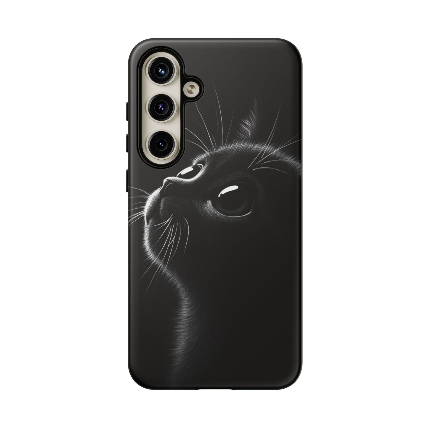 Cute Black Cat Phone Case - Cat Lover Phone Cases for iPhone 16 15 14 13 12 11, Samsung Galaxy & Google Pixel