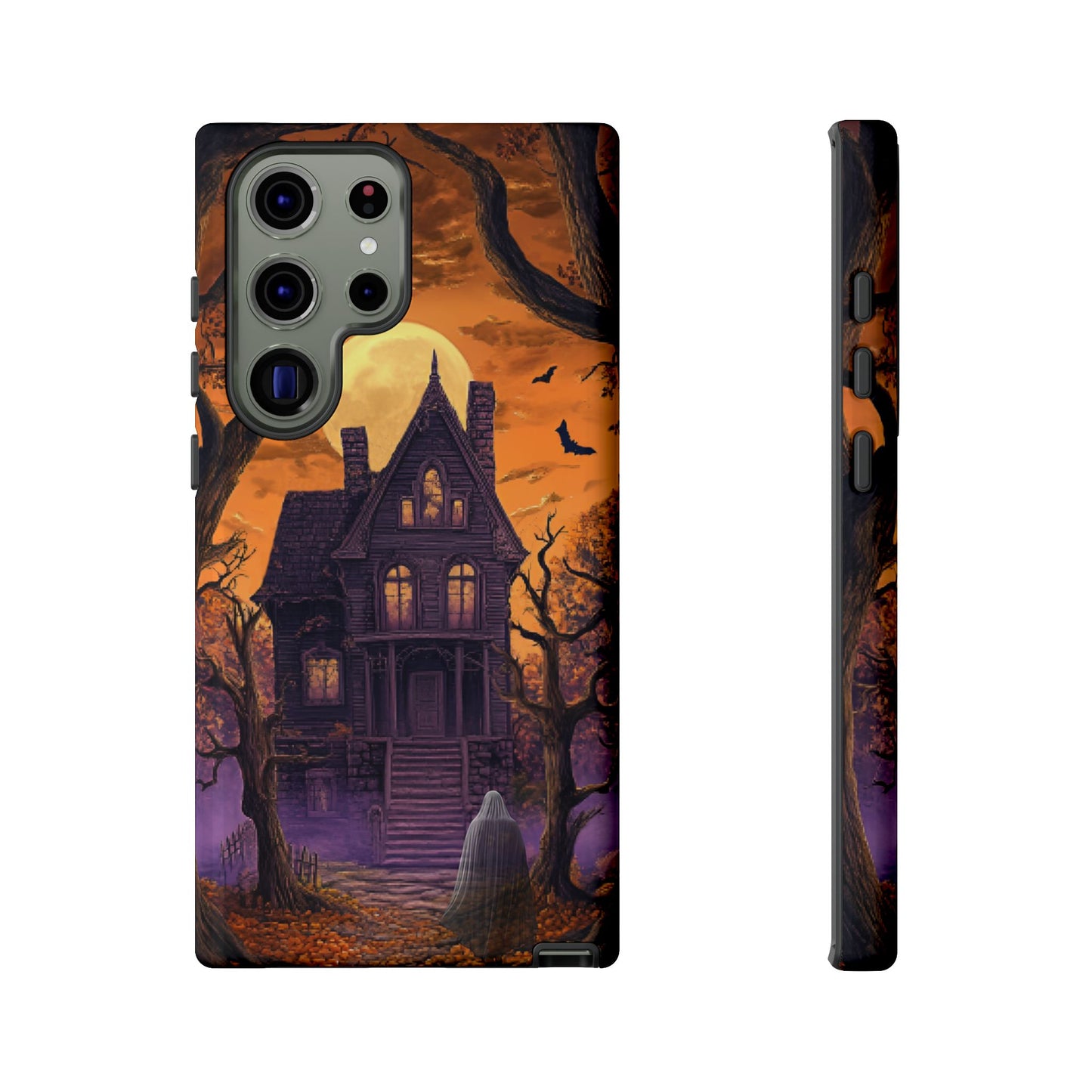 Halloween Haunted Mansion and Ghost Phone Case - Spooky Season Phone Cases - iPhone 16 15 14 13 12 11, Samsung Galaxy & Google Pixel Phone Covers