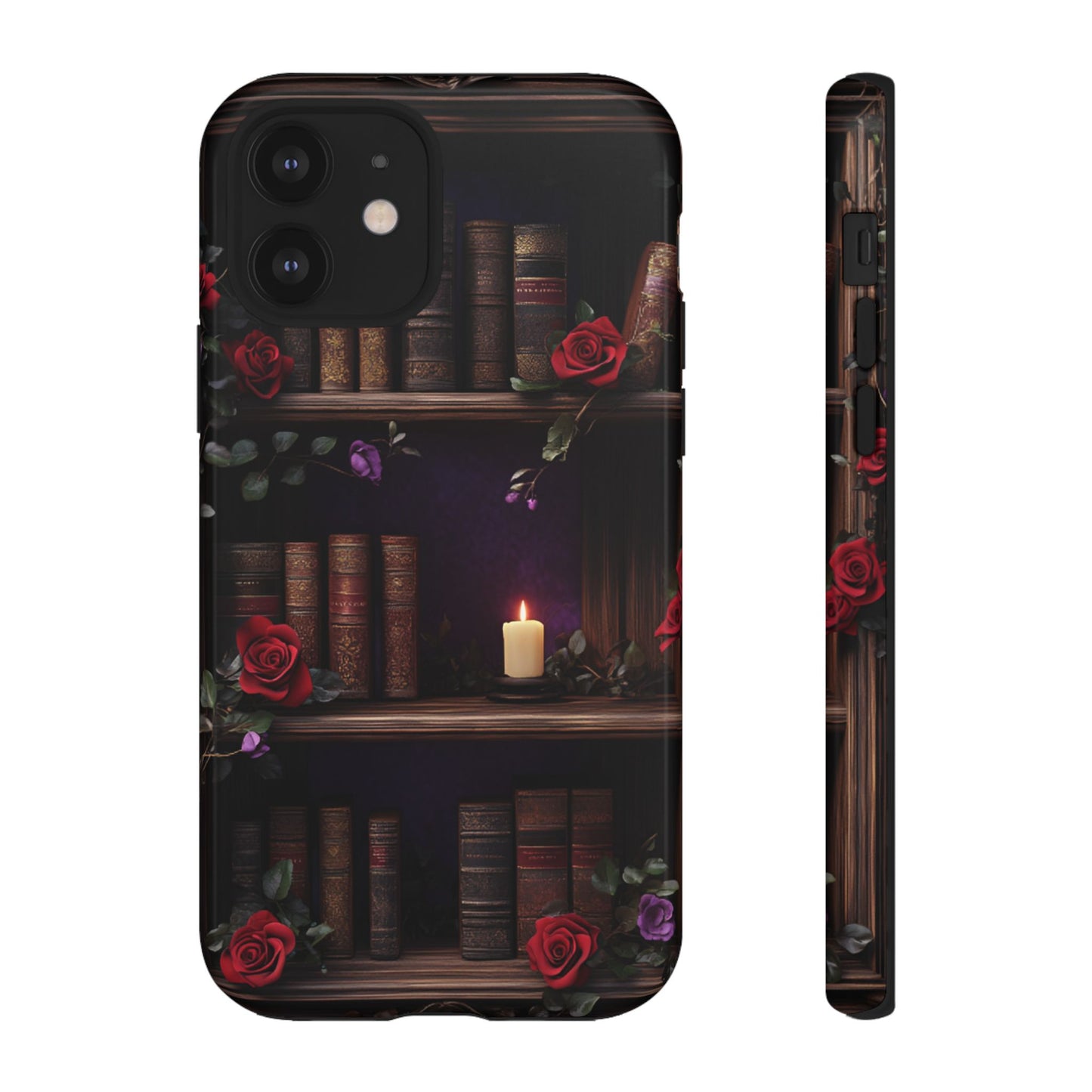 Vintage Books Phone Case - Goth Dark Academia Library Phone Cases for iPhone 16 15 14 13 12 11, Samsung Galaxy & Google Pixel