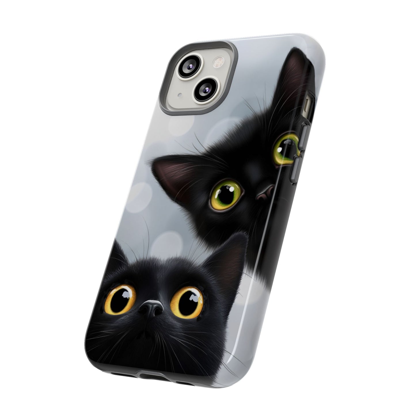 Cat Phone Case - Cute Black Cats Phone Cases - iPhone 16 15 14 13 12 11, Samsung Galaxy & Google Pixel Phone Covers