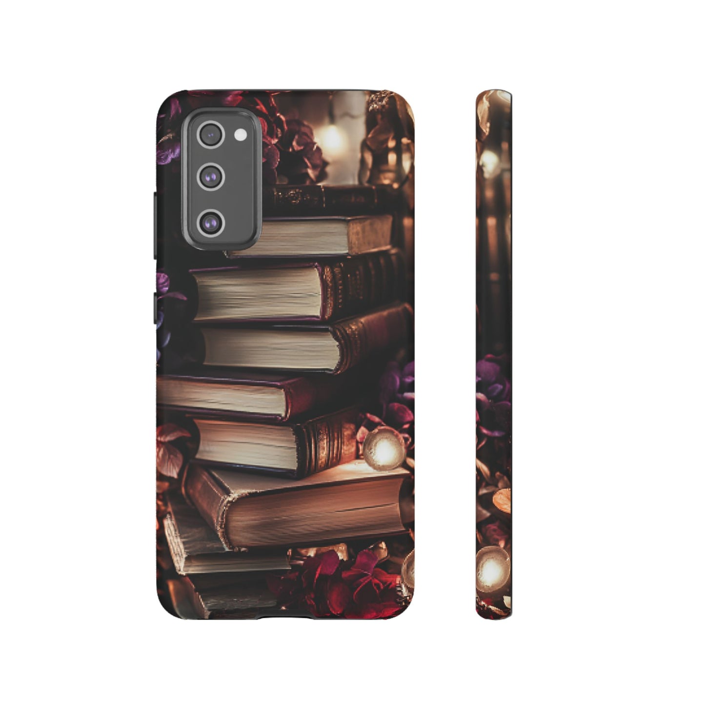 Book Lover Phone Case - Vintage Dark Academia Books - iPhone 16 15 14 13 12 11, Samsung Galaxy & Google Pixel Phone Covers