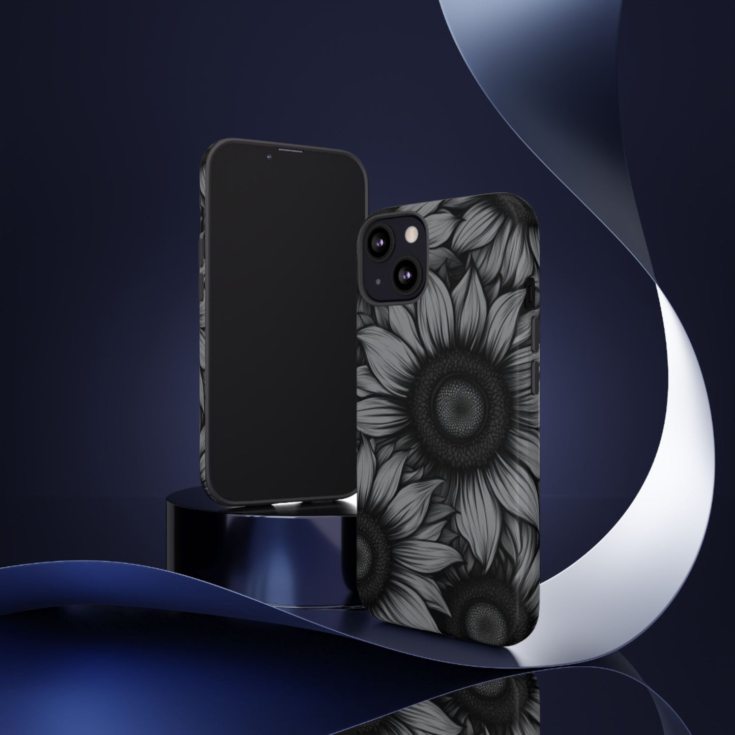 Sunflower Phone Case - Dark Gothic Floral Phone Cases - Phone 16 15 14 13 12 11, Samsung Galaxy & Google Pixel Phone Covers