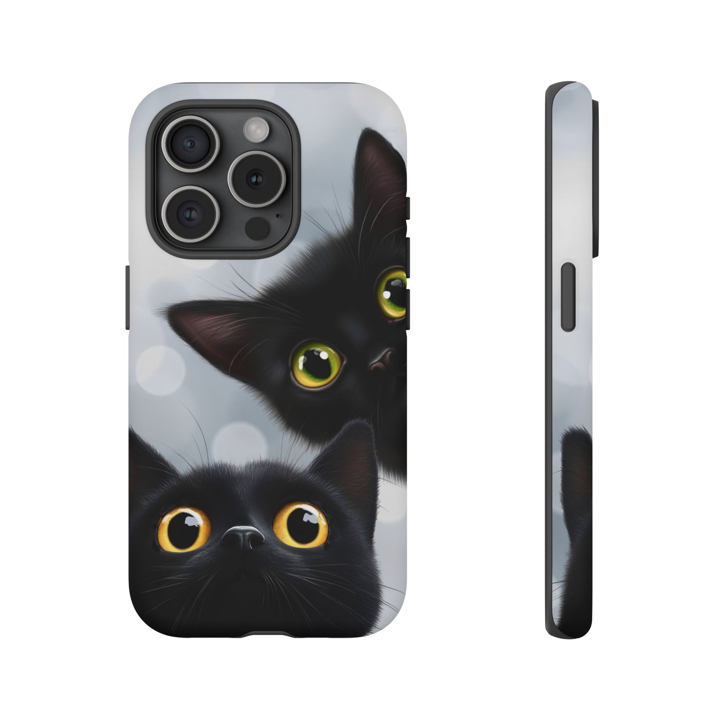 Cat Phone Case - Cute Black Cats Phone Cases - iPhone 16 15 14 13 12 11, Samsung Galaxy & Google Pixel Phone Covers