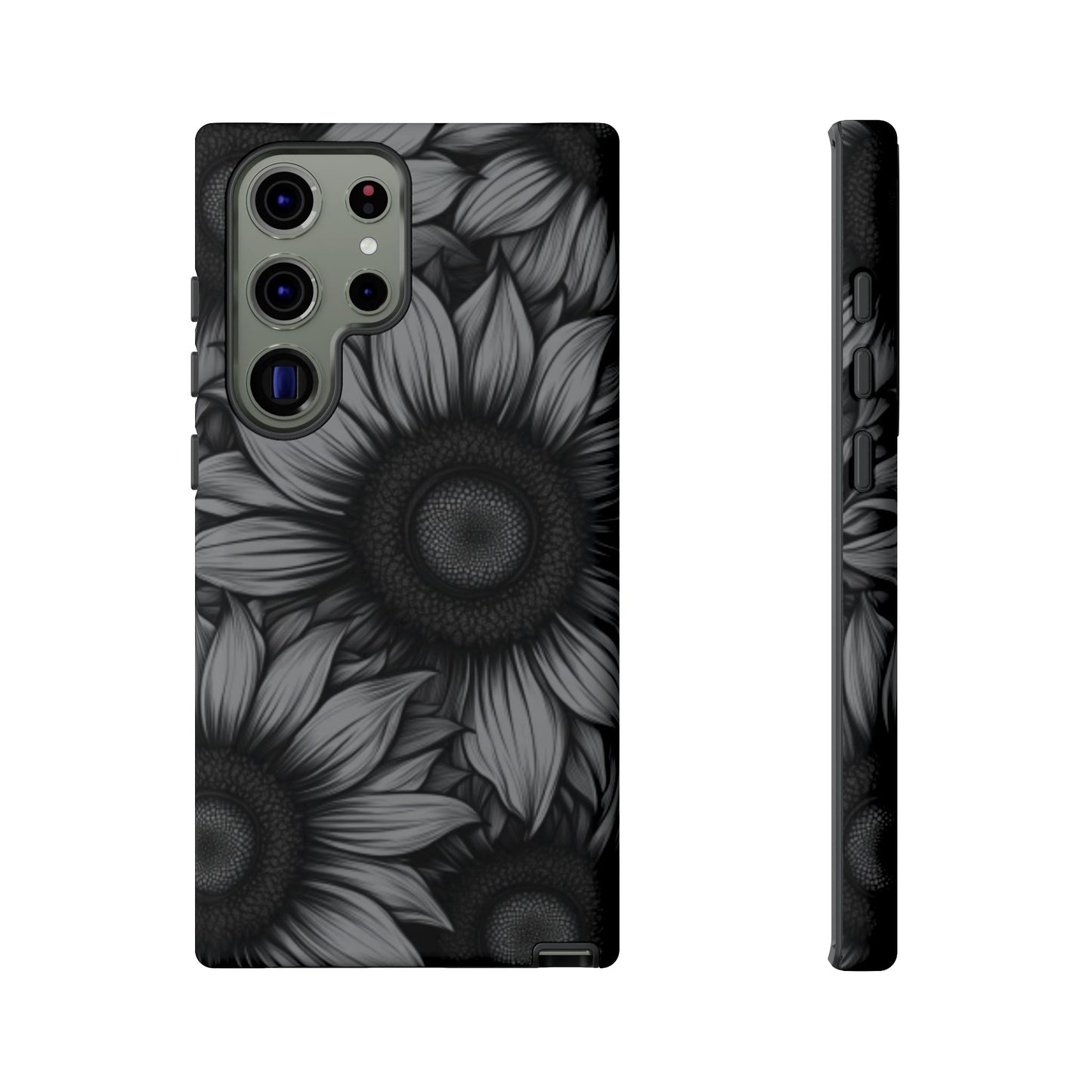 Sunflower Phone Case - Dark Gothic Floral Phone Cases for Phone 16 15 14 13 12 11, Samsung Galaxy & Google Pixel