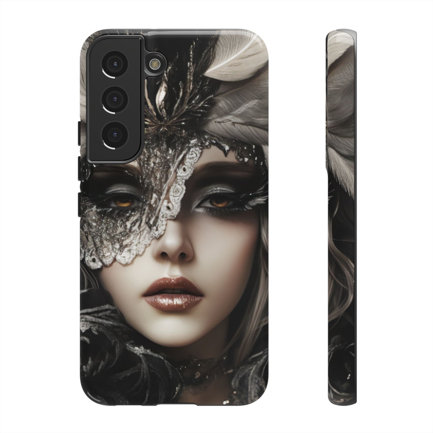 Goth Phone Case with Aesthetic Woman for iPhone 16 15 14 13 12 11, Samsung Galaxy & Google Pixel