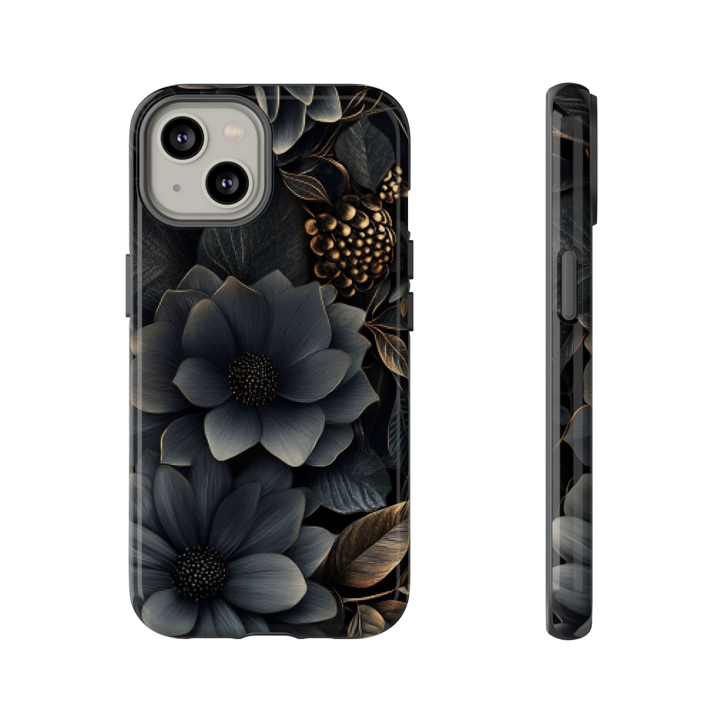 Dark Flower Phone Case - iPhone 16 15 14 13 12 11, Samsung Galaxy & Google Pixel Phone Covers