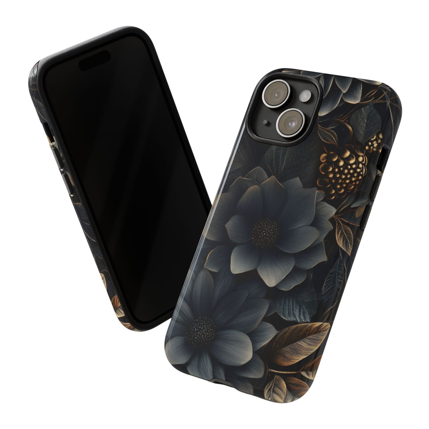 Dark Flower Phone Case - iPhone 16 15 14 13 12 11, Samsung Galaxy & Google Pixel Phone Covers