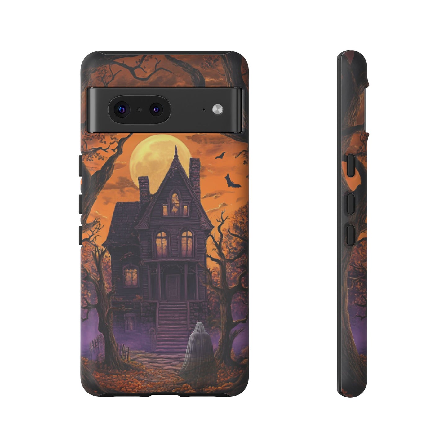 Halloween Haunted Mansion and Ghost Phone Case - Spooky Season Phone Cases - iPhone 16 15 14 13 12 11, Samsung Galaxy & Google Pixel Phone Covers