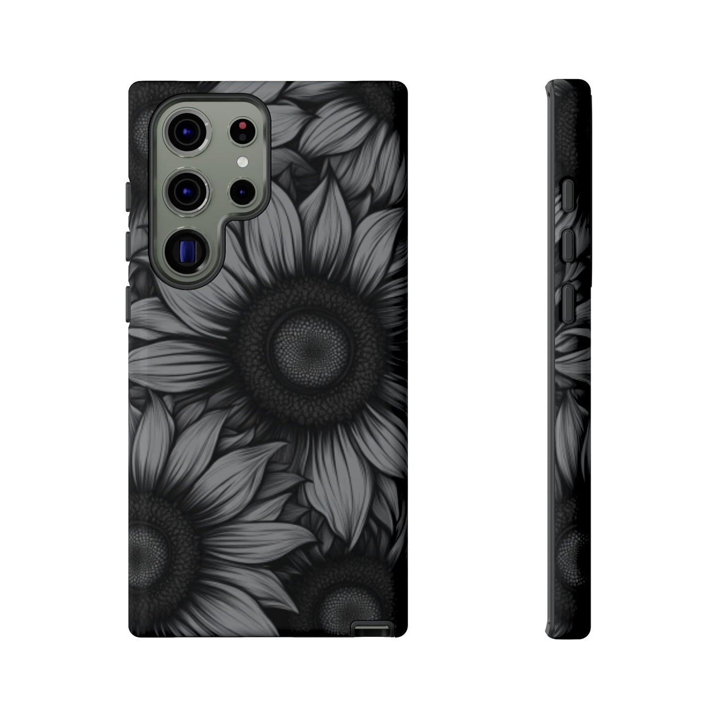 Sunflower Phone Case - Dark Gothic Floral Phone Cases - Phone 16 15 14 13 12 11, Samsung Galaxy & Google Pixel Phone Covers